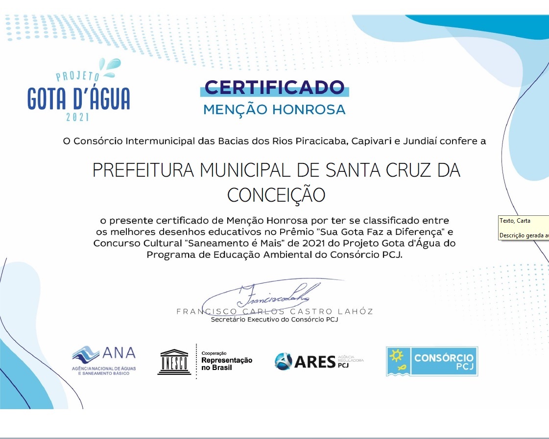 Secretaria Municipal de Saúde recebe certificado de menção honrosa da  Superintendência Estadual do Ministério da Saúde – Prefeitura Municipal de  Santa Luzia do Itanhi
